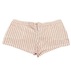 DEAR AB Peach Striped LOW RISE SHORT SHORTS VINTAGE Y2K NWT SIZE 10